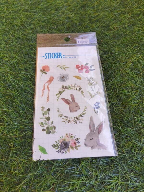 Stickers conejitos vintage