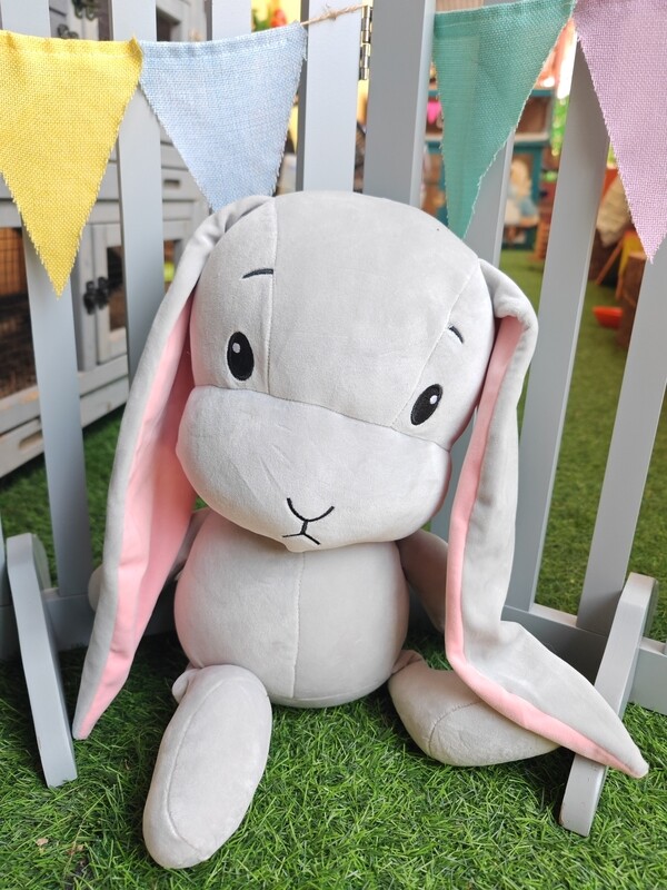 Muñeco Rabbit gigante gris 