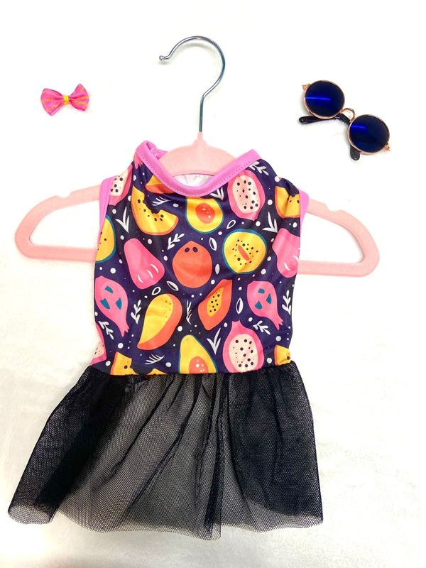 Vestido diseño frutal