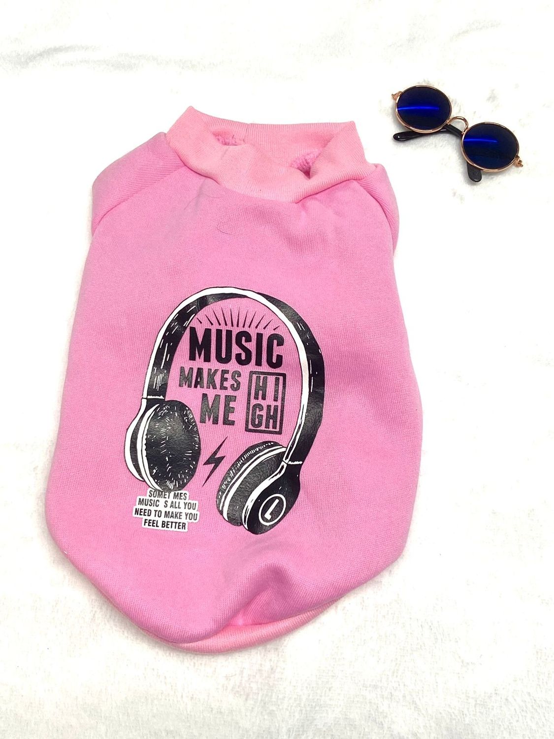 Sudadera rosa Music 