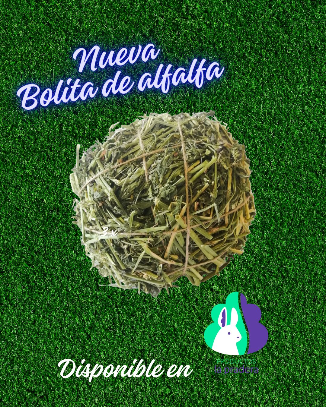 Bola mediana de fibra natural