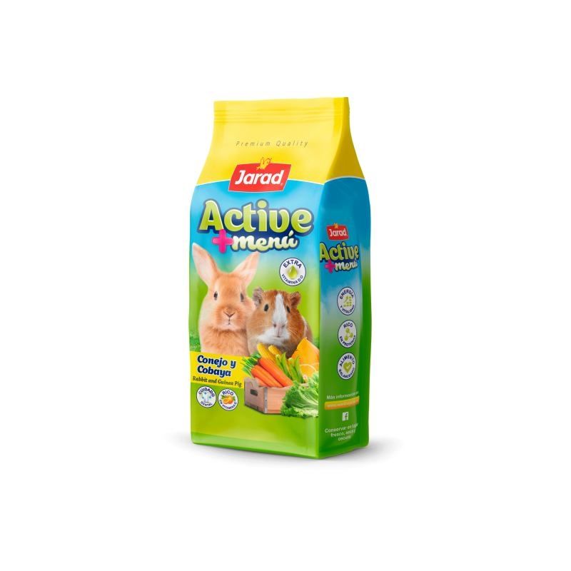 Pienso Jarad para conejos y cobayas Active +menú