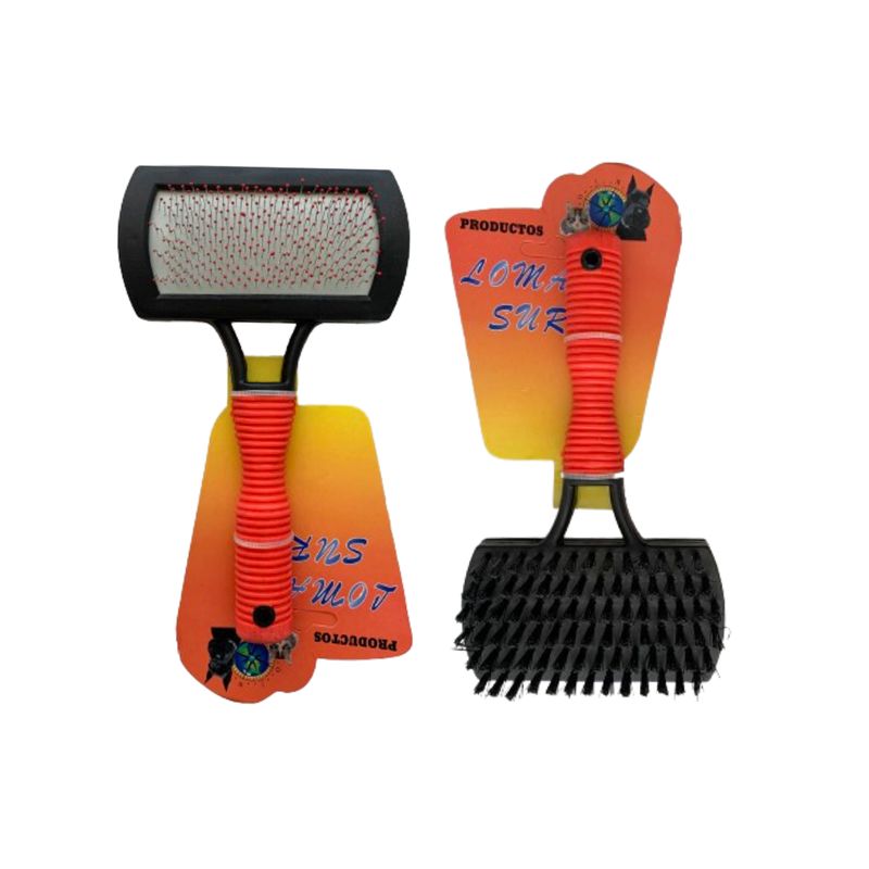 Cepillo Slicker  12x18 cm ideal para grooming en casa