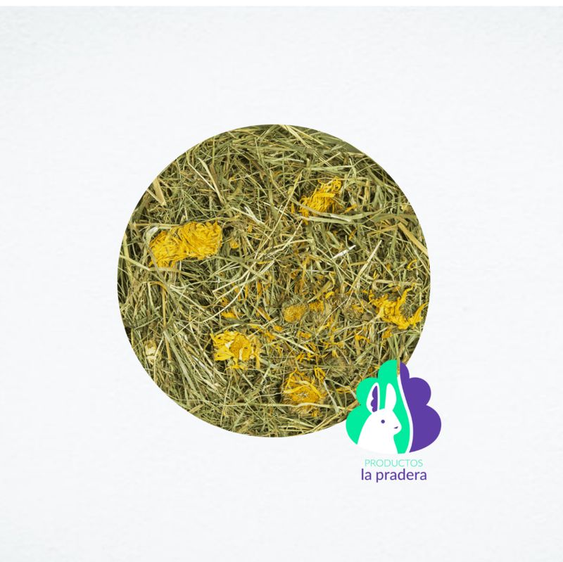 Snack de Heno timothy con Caléndula