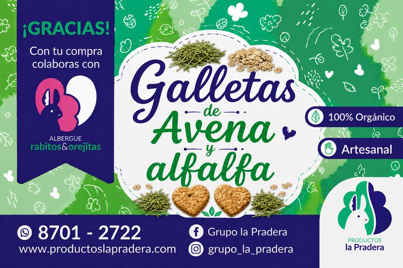 Galletas de avena y alfalfa 