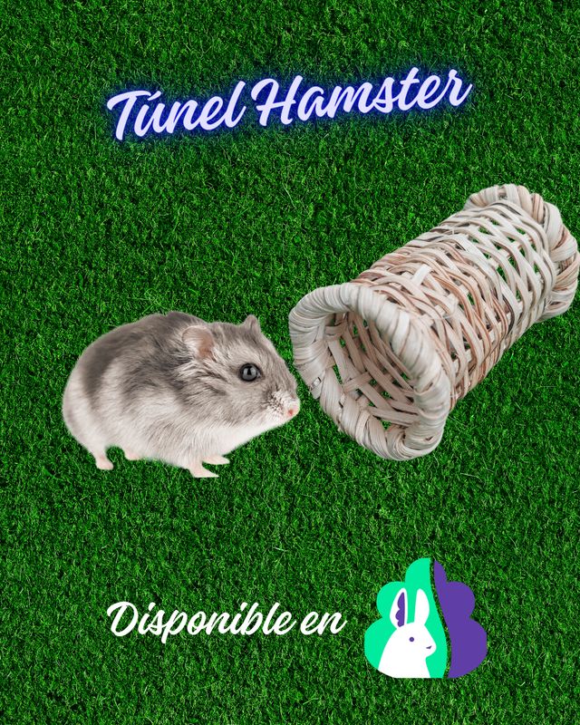 Tunel mimbre para hamster 