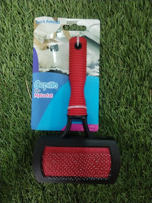 Cepillo Slicker  12x18 cm ideal para grooming en casa