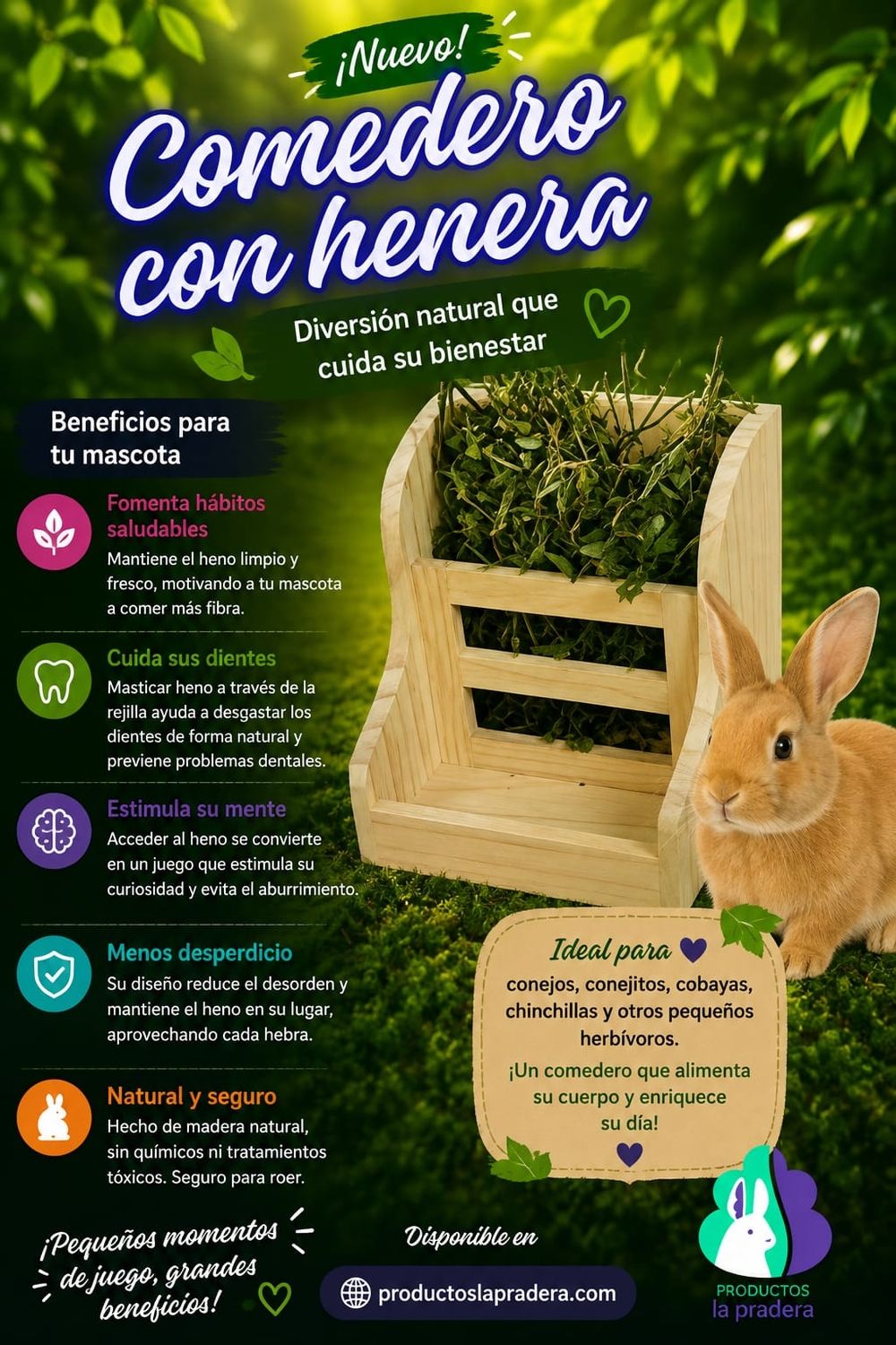 Dispensador de heno y pienso 