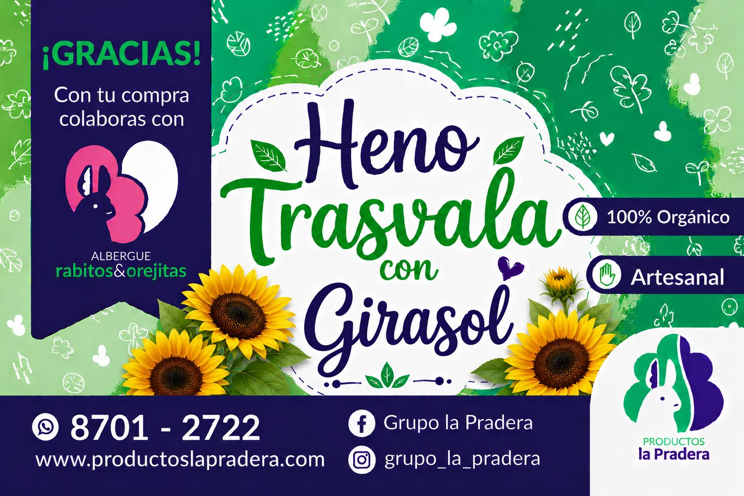 Heno Premium con Girasol