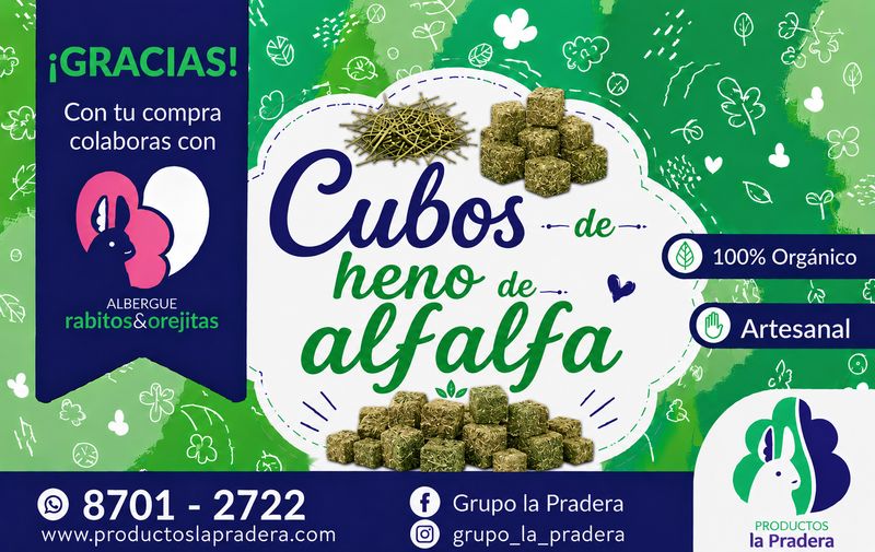 Cubos de heno de Alfalfa