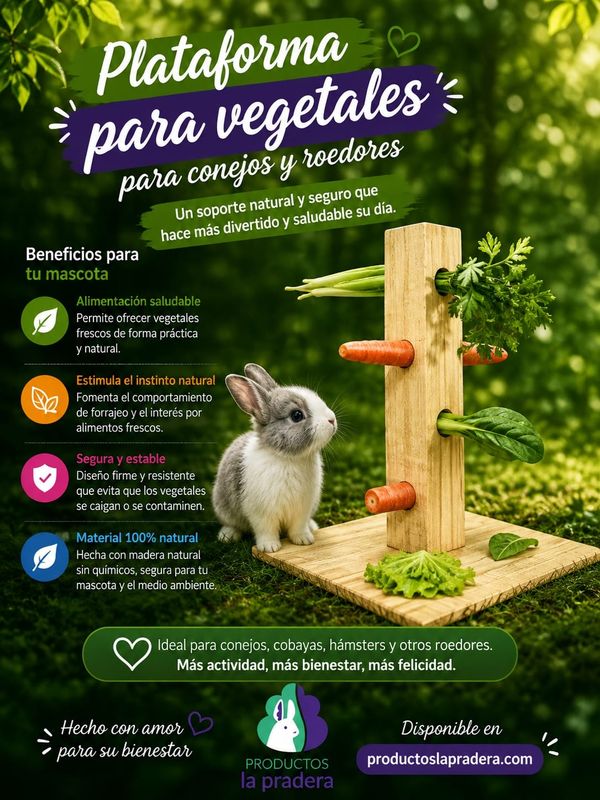 Plataforma para vegetales o heno
