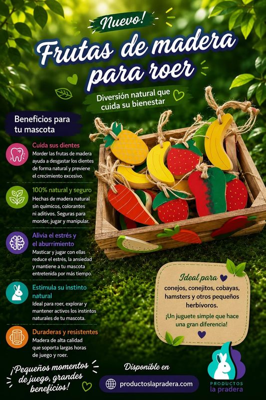 Juguete de fruta masticable