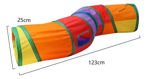Túnel de nylon la Pradera para conejos o gatos