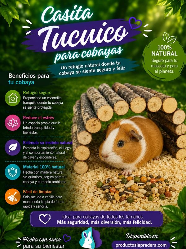 CASITA TUCUICO M PARA COBAYAS Y ERIZOS