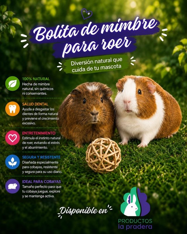 Bola mediana de mimbre natural 5 cms