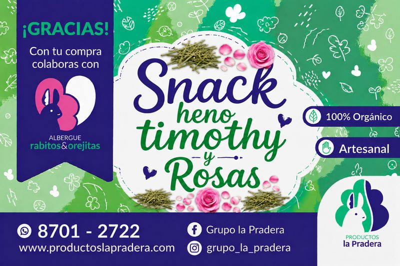 Snack Heno Timohy  con rosas silvestres 