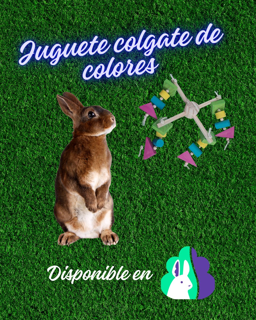 Juguete colgante de colores 