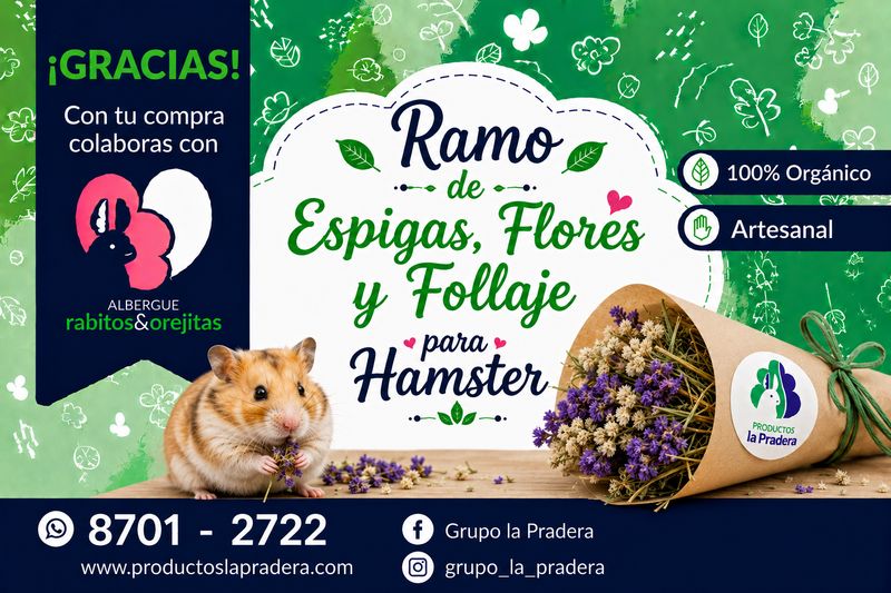 Rollo de avena, trigo y flores 