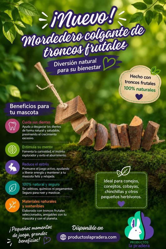 Juguete colgante de troncos 