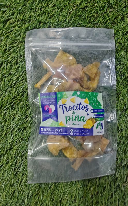 Snack de piña deshidratada 