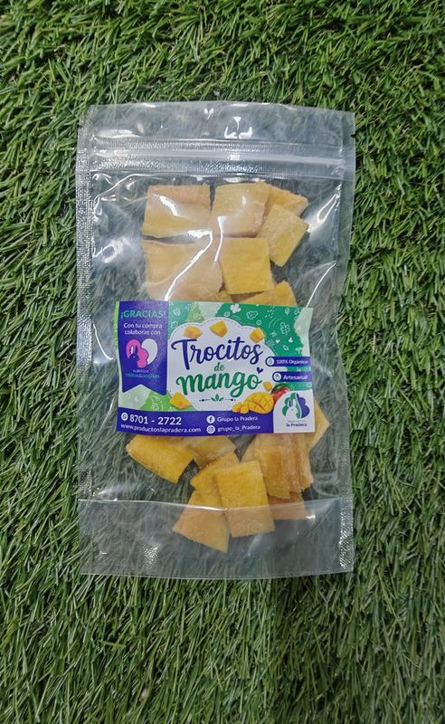 Snack de mango deshidratado