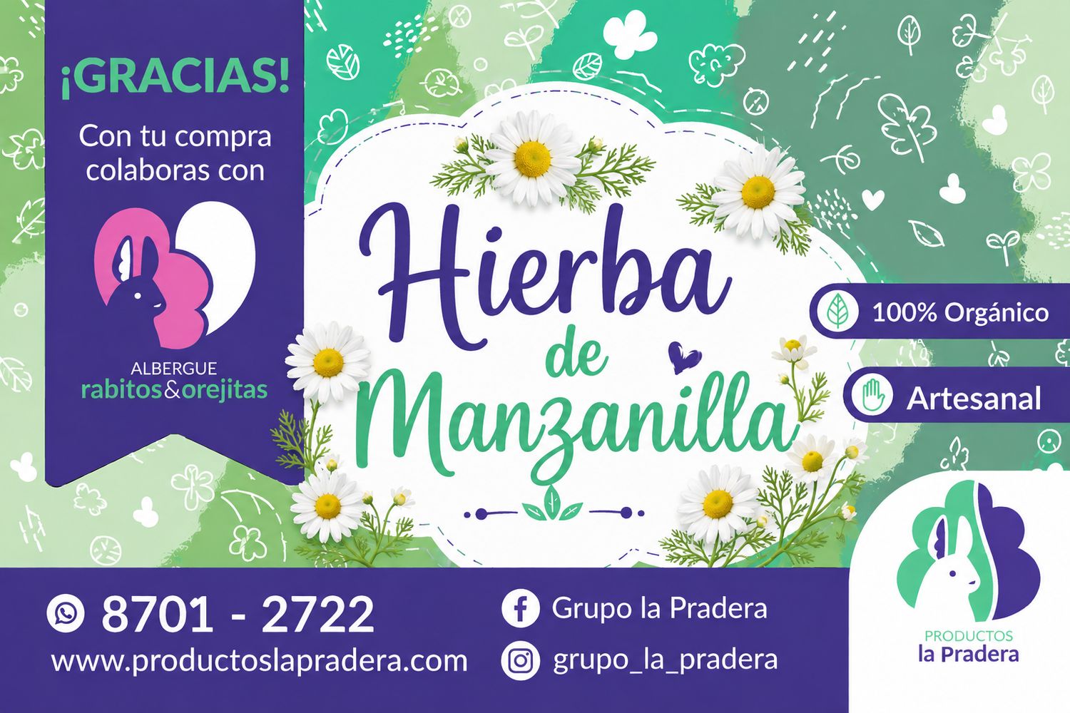 Snack de hierba de manzanilla 