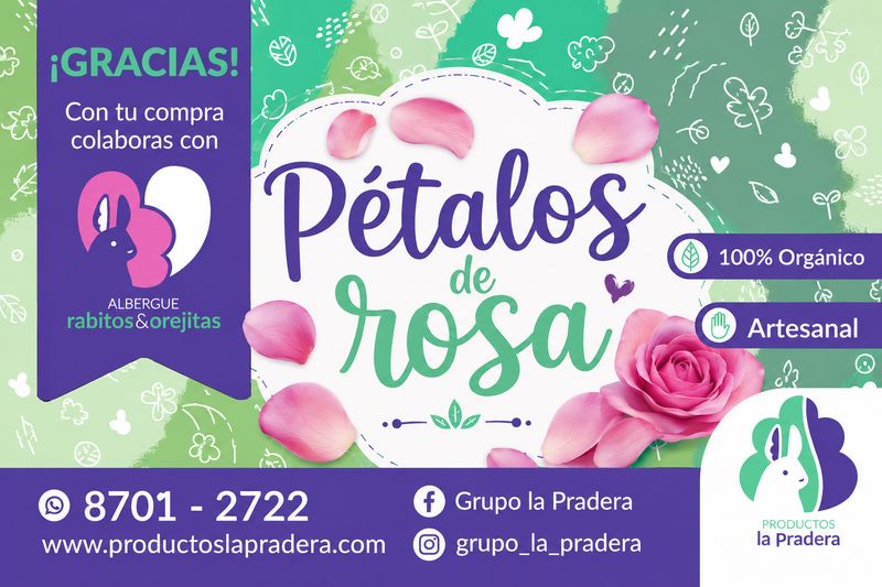 Snack de pétalos de rosa 