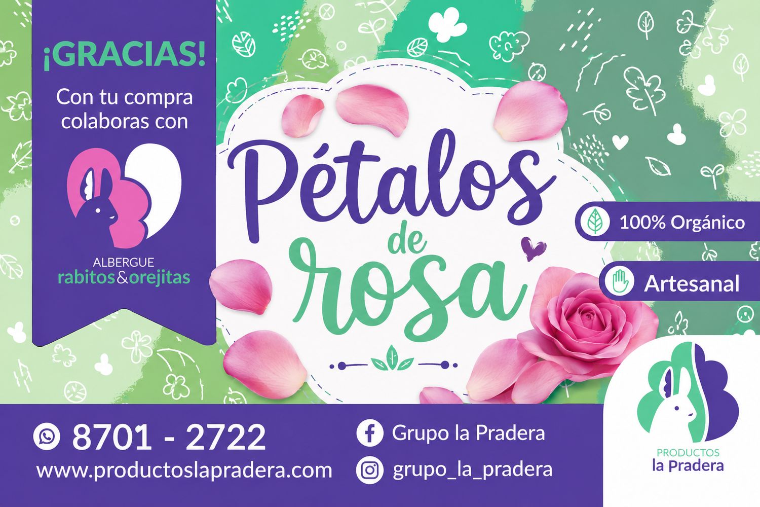 Snack de pétalos de rosa 