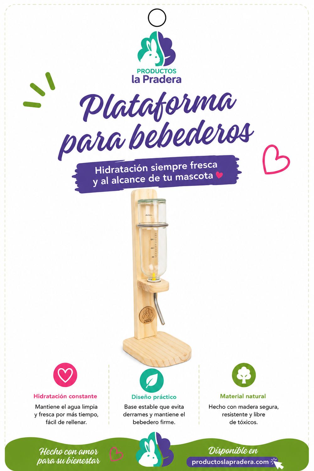 Plataforma para bebederos 
