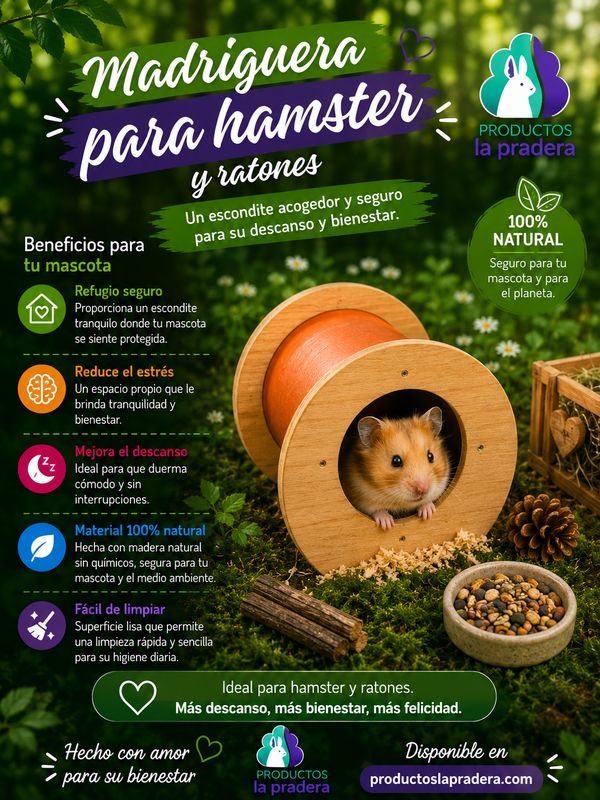 Madriguera para hamster 