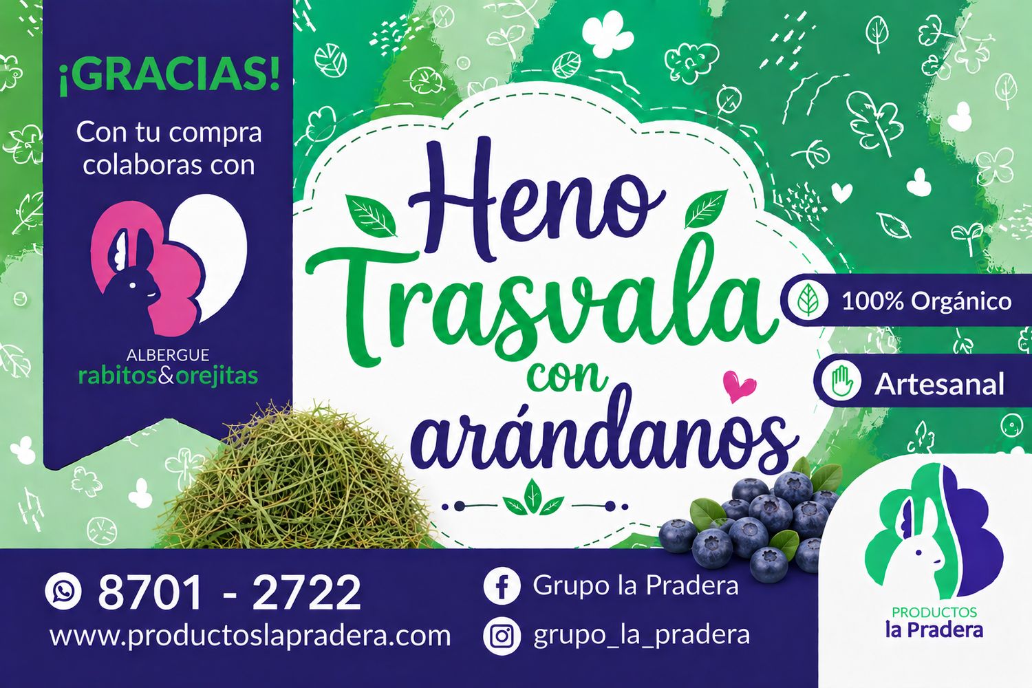 Heno Premium frutal arandano