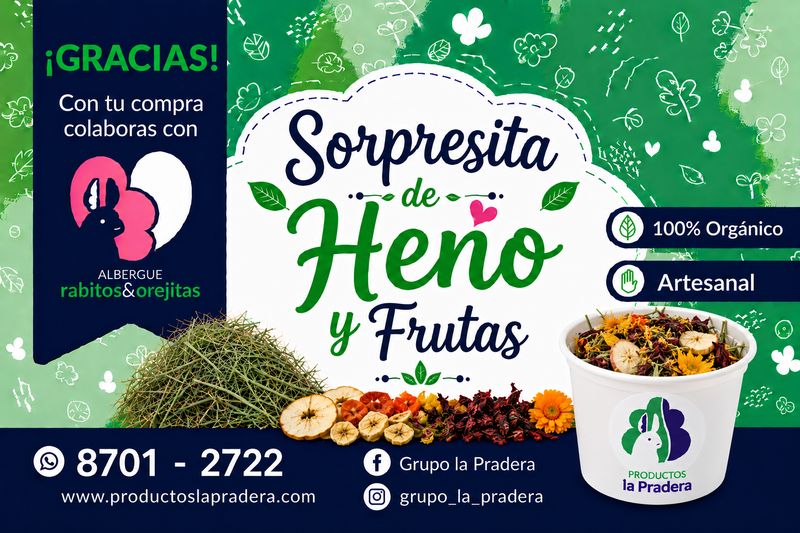 Sorpresitas de heno especial flores y frutos