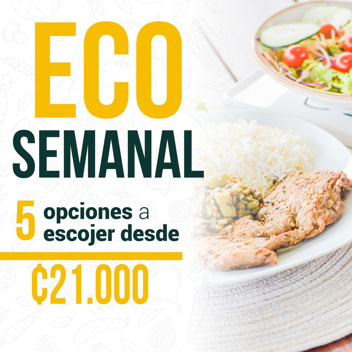 Menú económico semanal