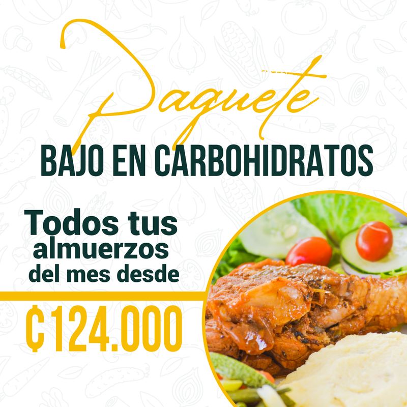 MENÚ BAJO EN CARBOHIDRATOS Mensual