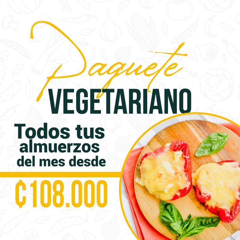 MENÚ VEGETARIANO Mensual