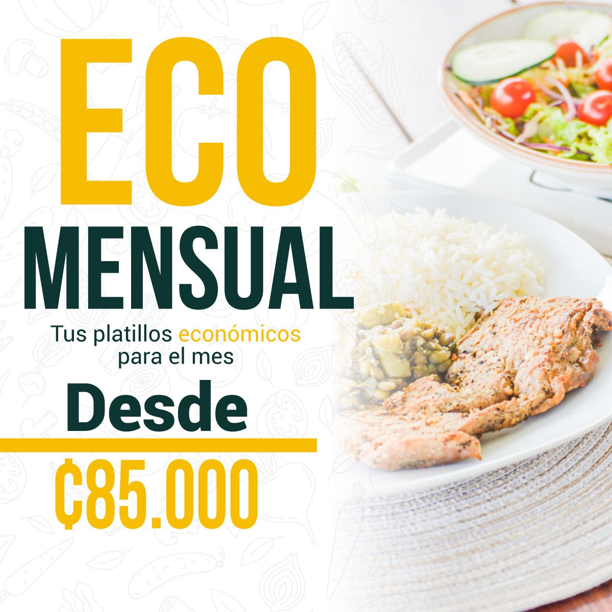 Menú económico Mensual
