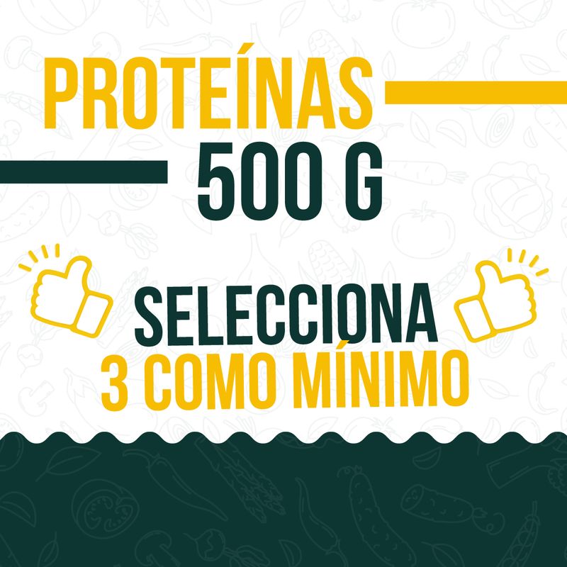 Proteínas empacado 500 g