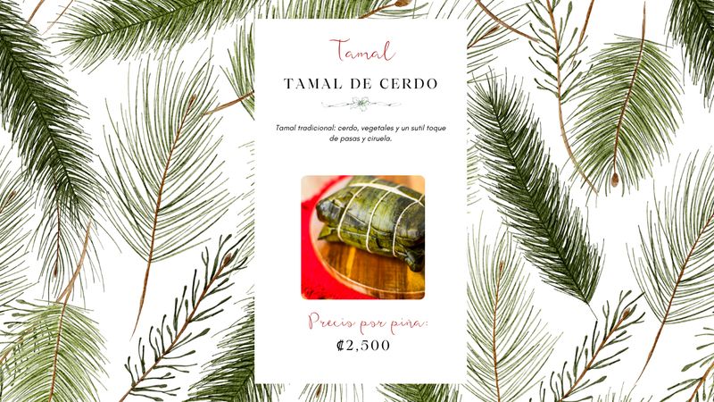 Piña tamales de cerdo especiales