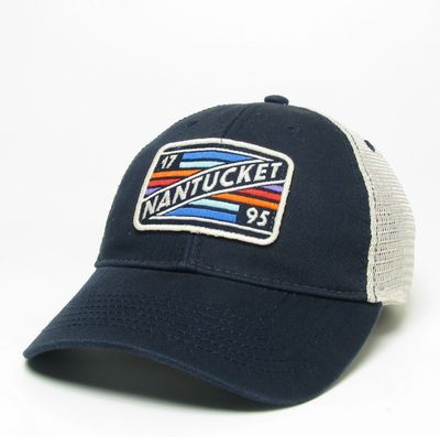 Legacy Hat Trucker 1795 Nantucket Stripe Patch