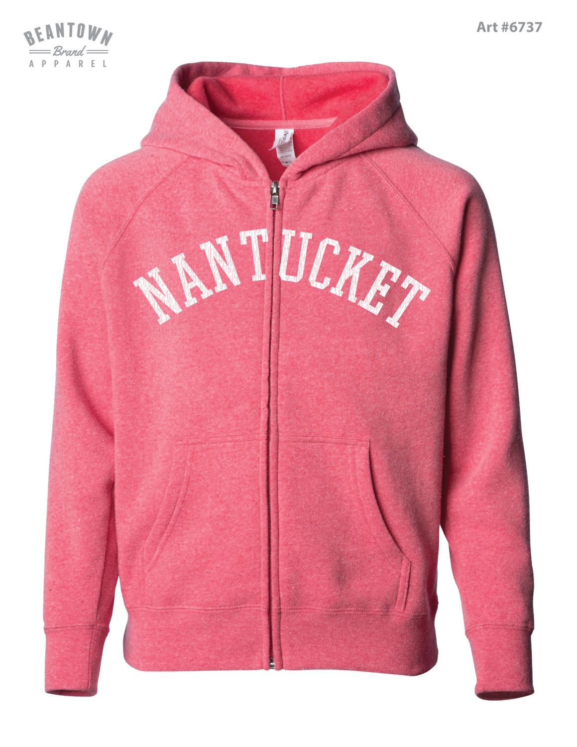 Independent Youth Full Zip Hood ARC, Size: XS, Color: Red
