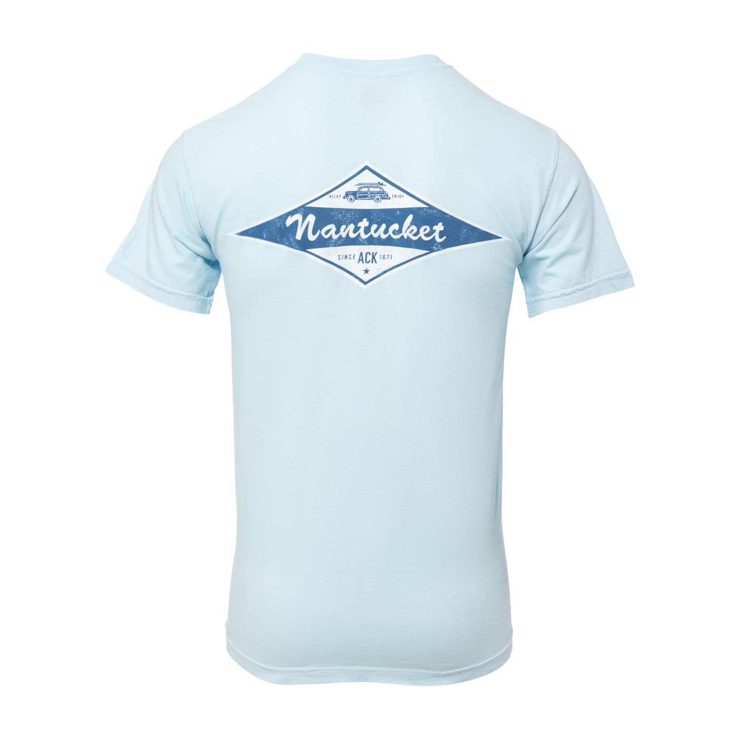 CC Mens Tee Nantucket Diamond, Color: Light Blue, Size: S