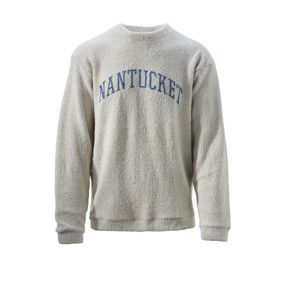 Austins Mens CN Terry Loop ARC, Color: Sand/Navy, Size: XS