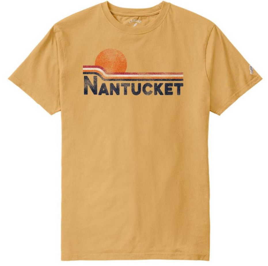 League Mens Tee ARC Under Sun, Color: Yellow, Size: S