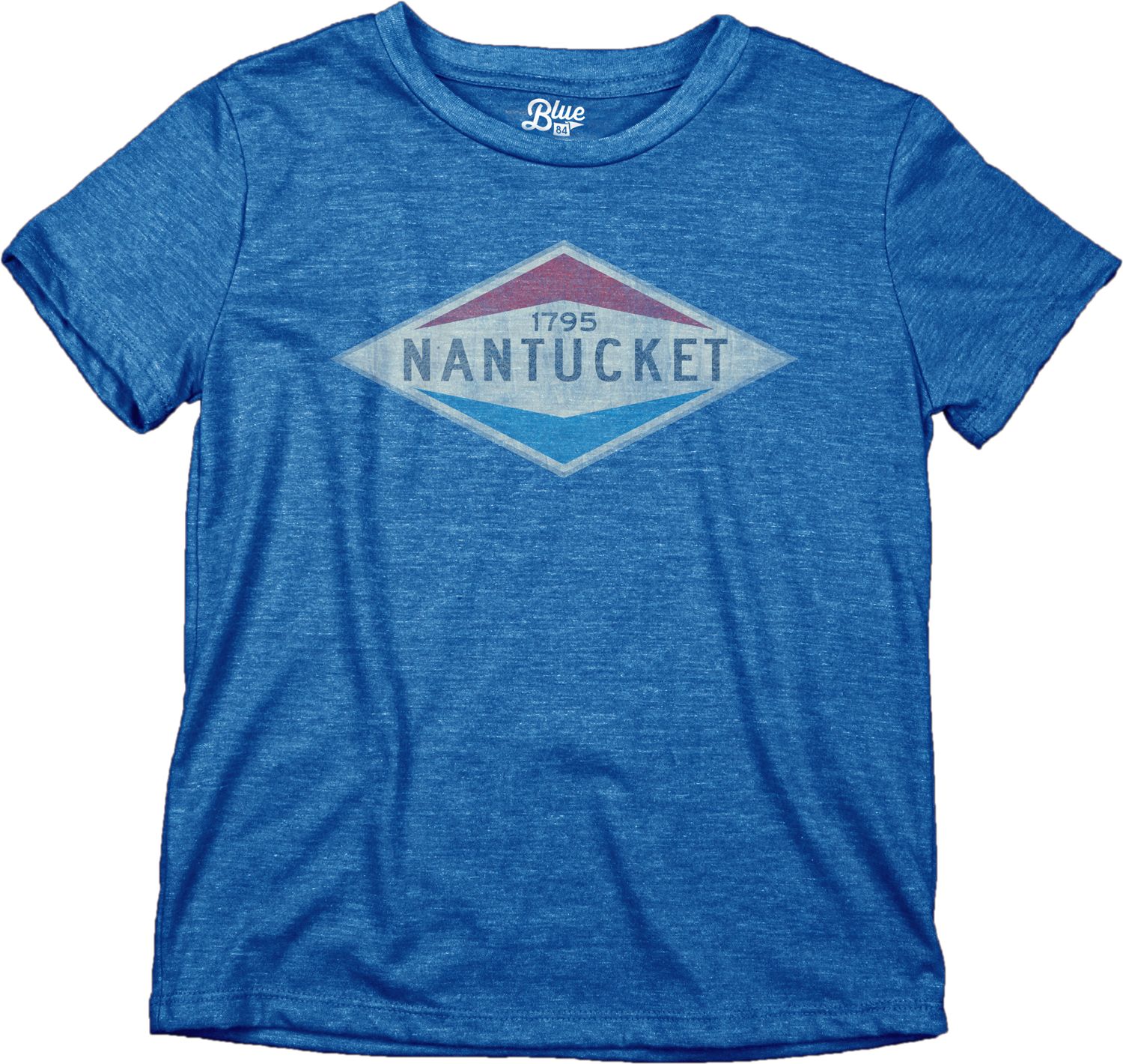 Blue 84 Youth Tee Slick Valve, Color: Blue, Size: XS