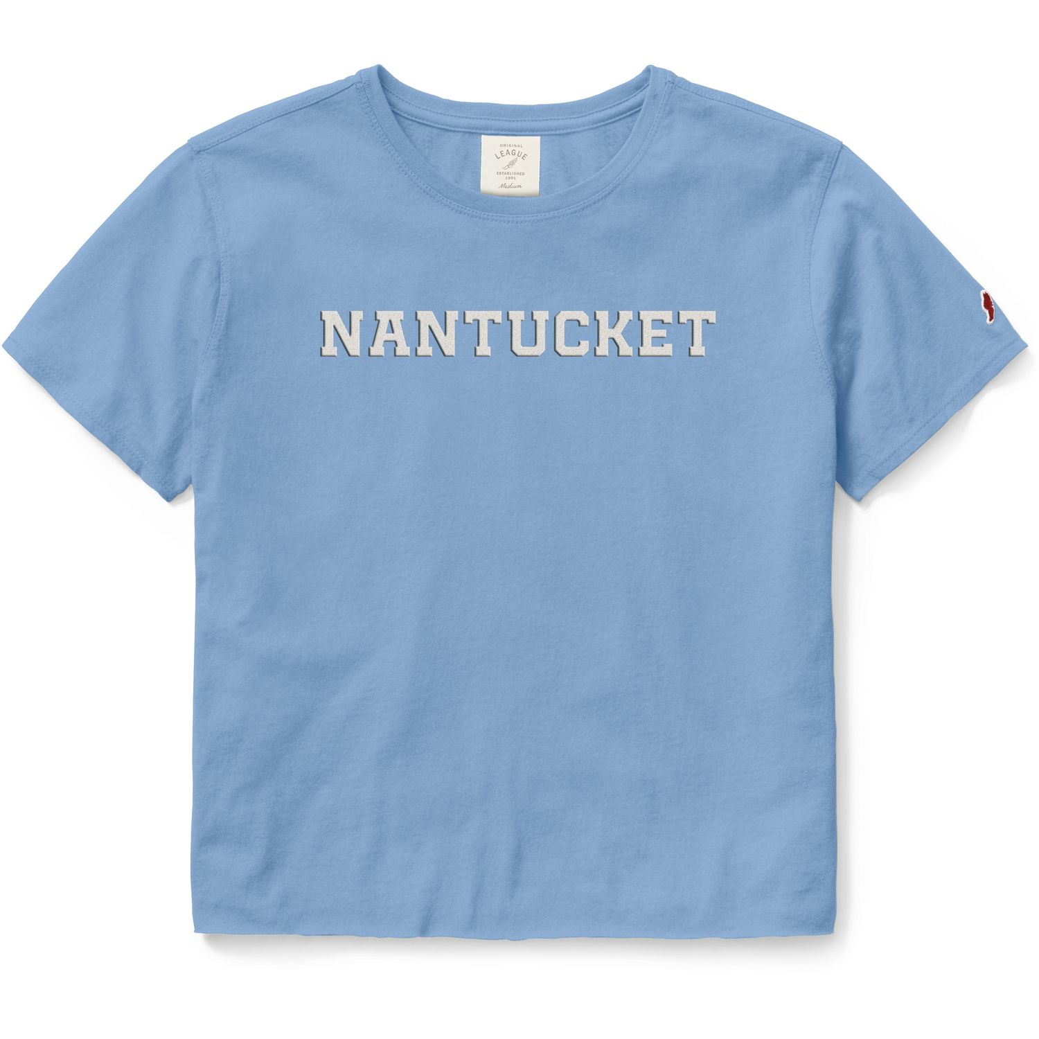 League Ladies Tee Crop Straight Nantucket