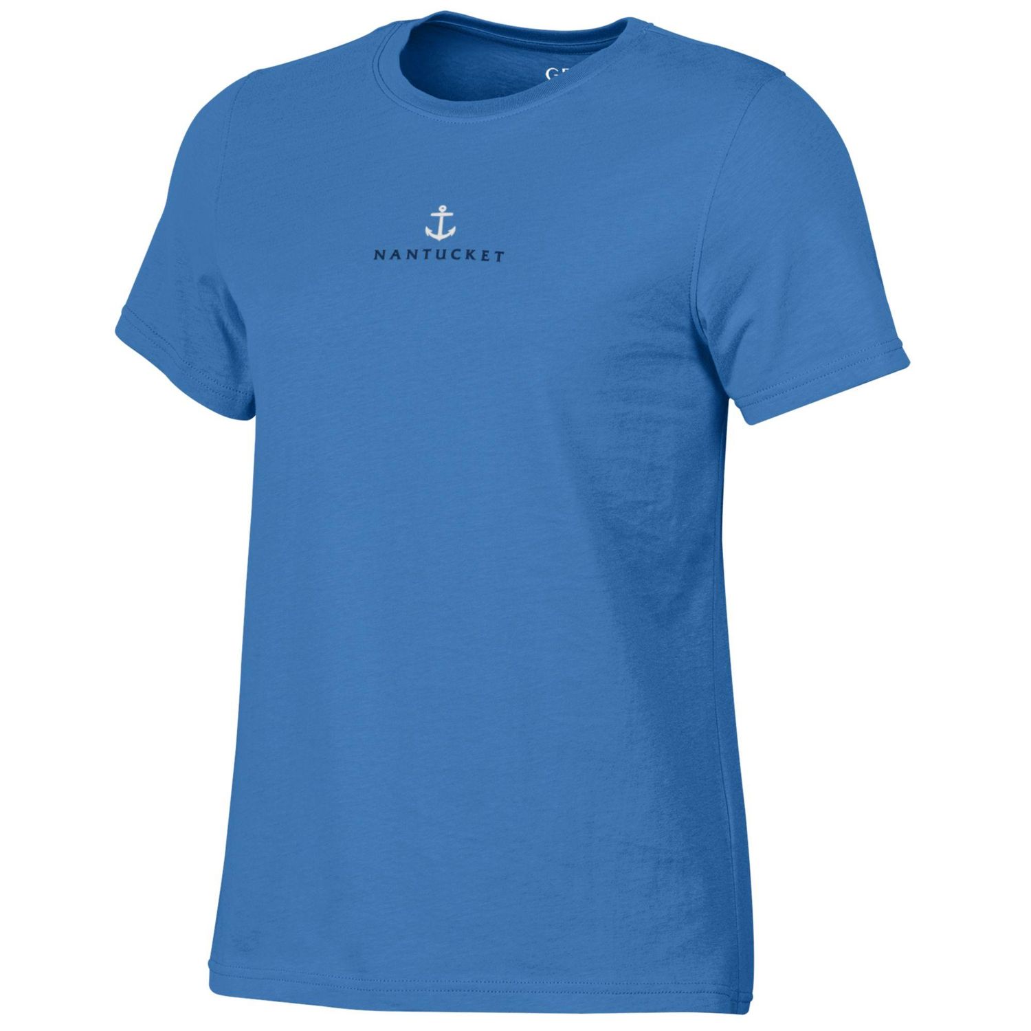 Gear Ladies Tee Emb Anchor over Nantucket, Color: Blue, Size: S