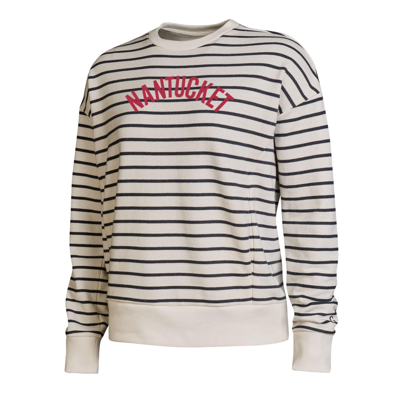 Gear Ladies CN Stripe Emb ARC, Color: Navy, Size: S
