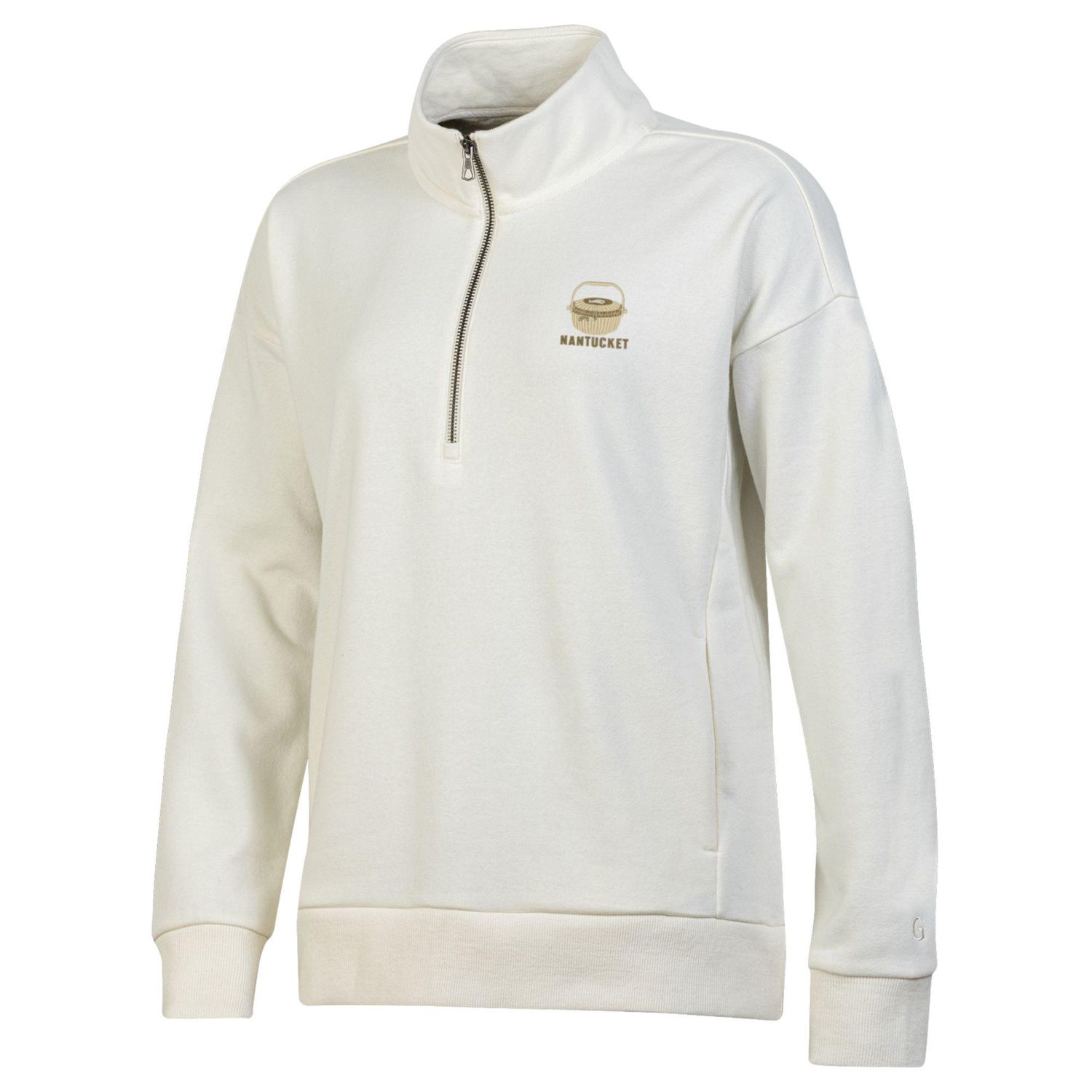 Gear Ladies 1/4 Zip LC Basket, Color: White, Size: S