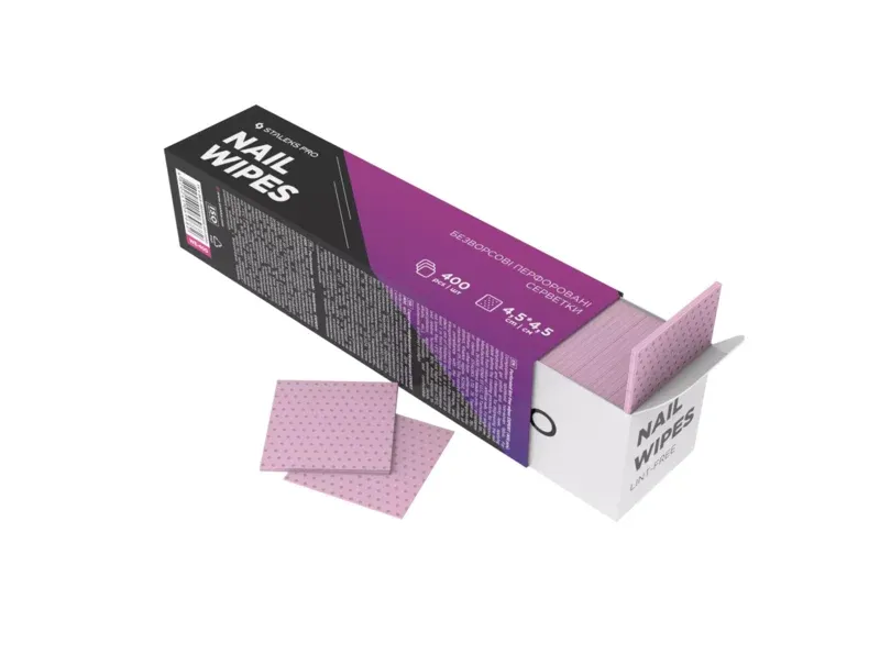 Lint free nail wipes