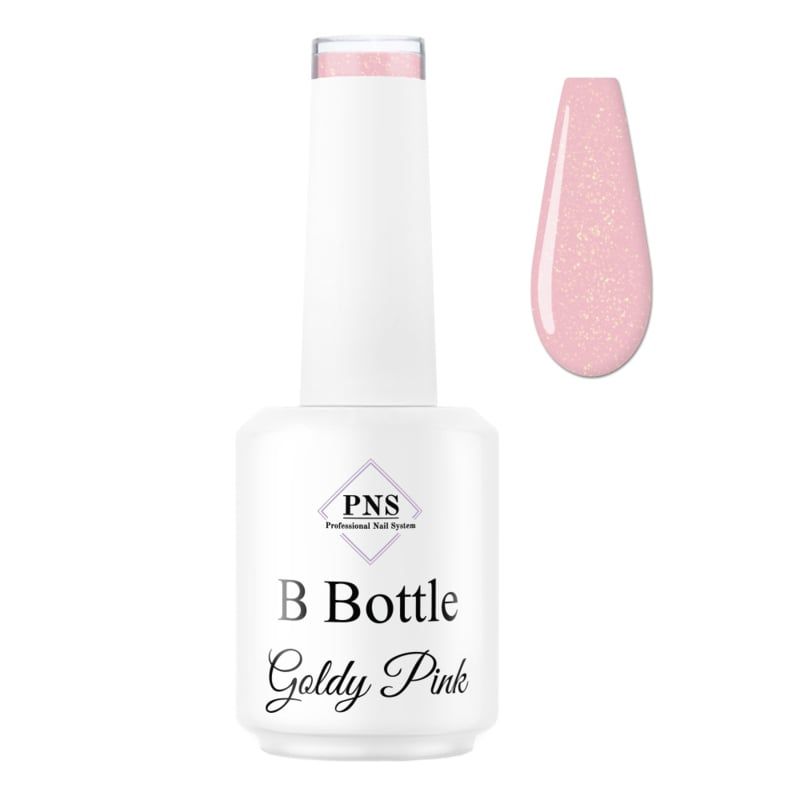 PNS B Bottle goldy pink